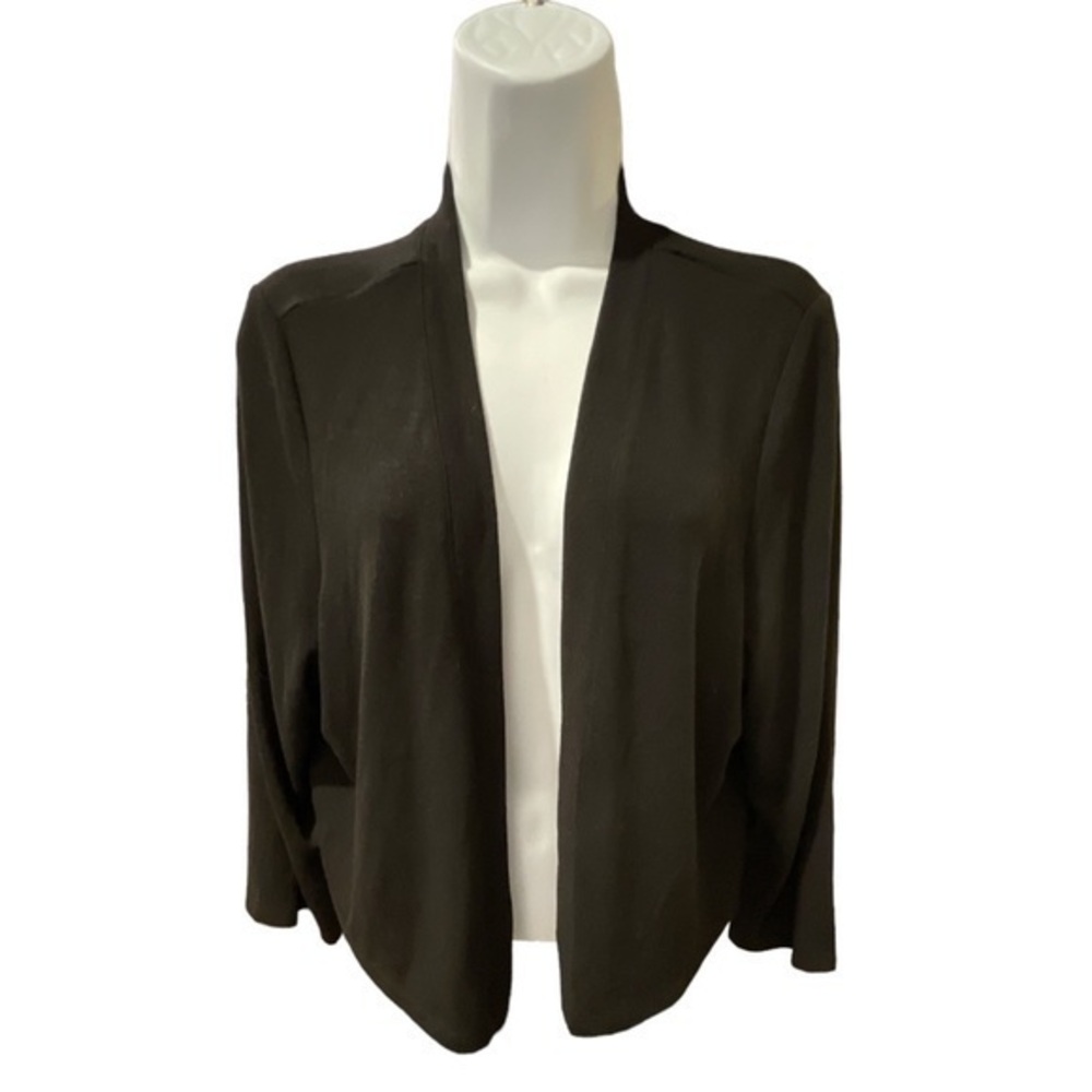 Women's Plus Size Torrid Black Shrug Open Cardigan Sweater Size 2 EUC #5931